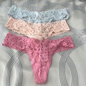 Brand New Set of 3 Victoria’s Secret Thongs